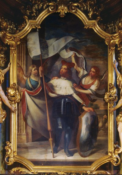 St. Wenceslas Between Two Angels by Karel Škréta